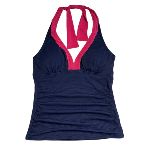 Tommy Bahama Island Cays Colorblock Halter Tankini Top - Picture 3 of 16